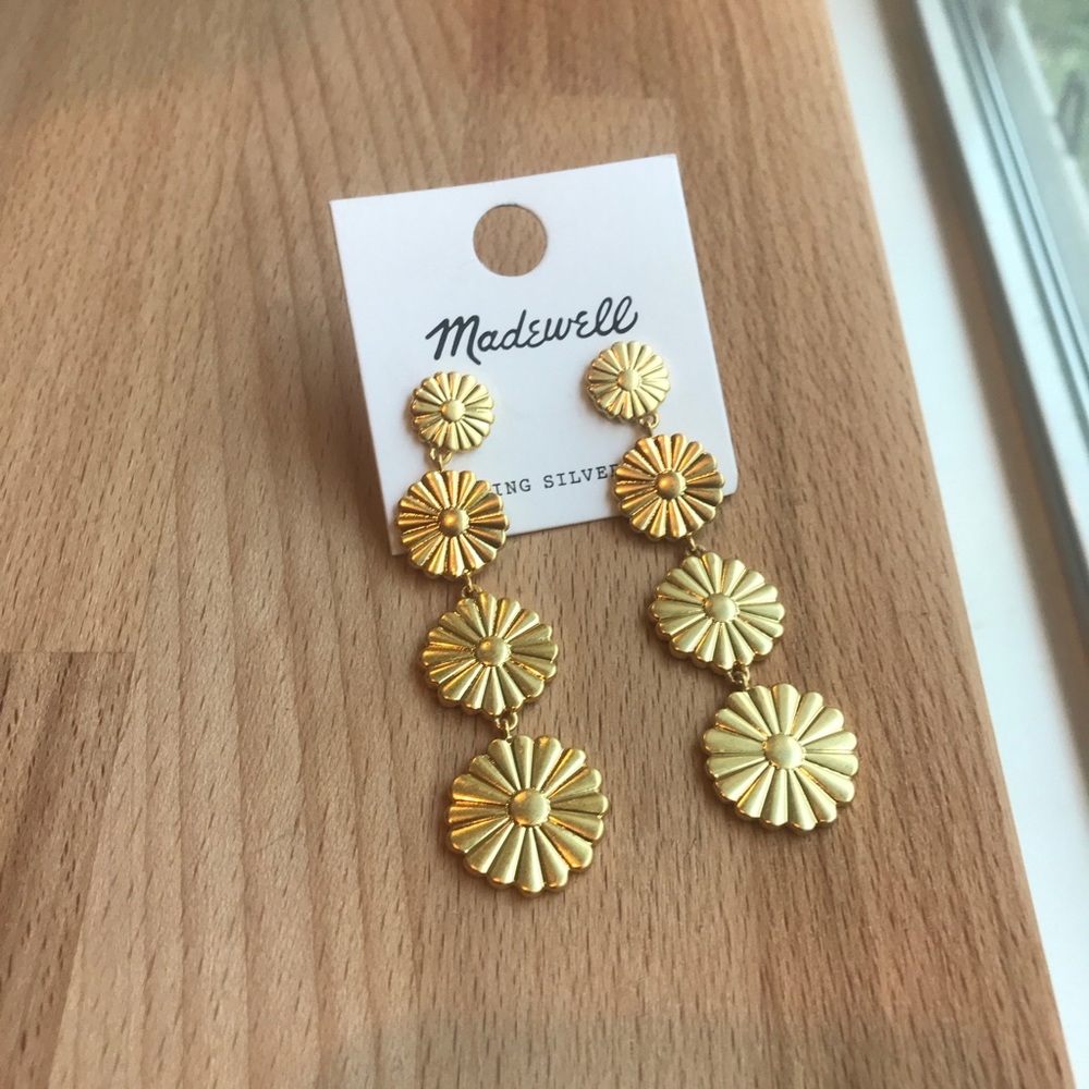 Madewell Delicate Daisy Statement Earrings